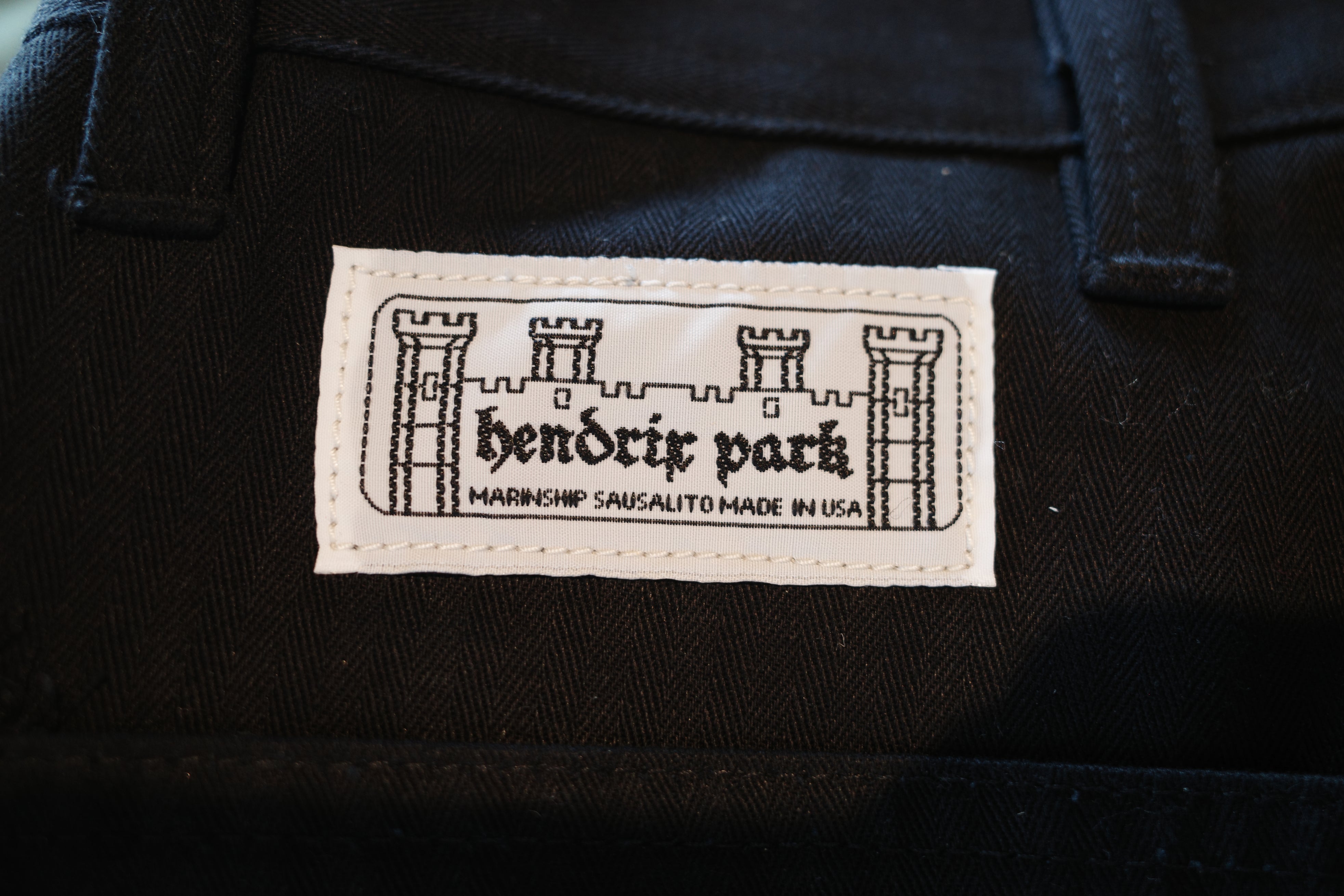 Black HBT Deck Pants