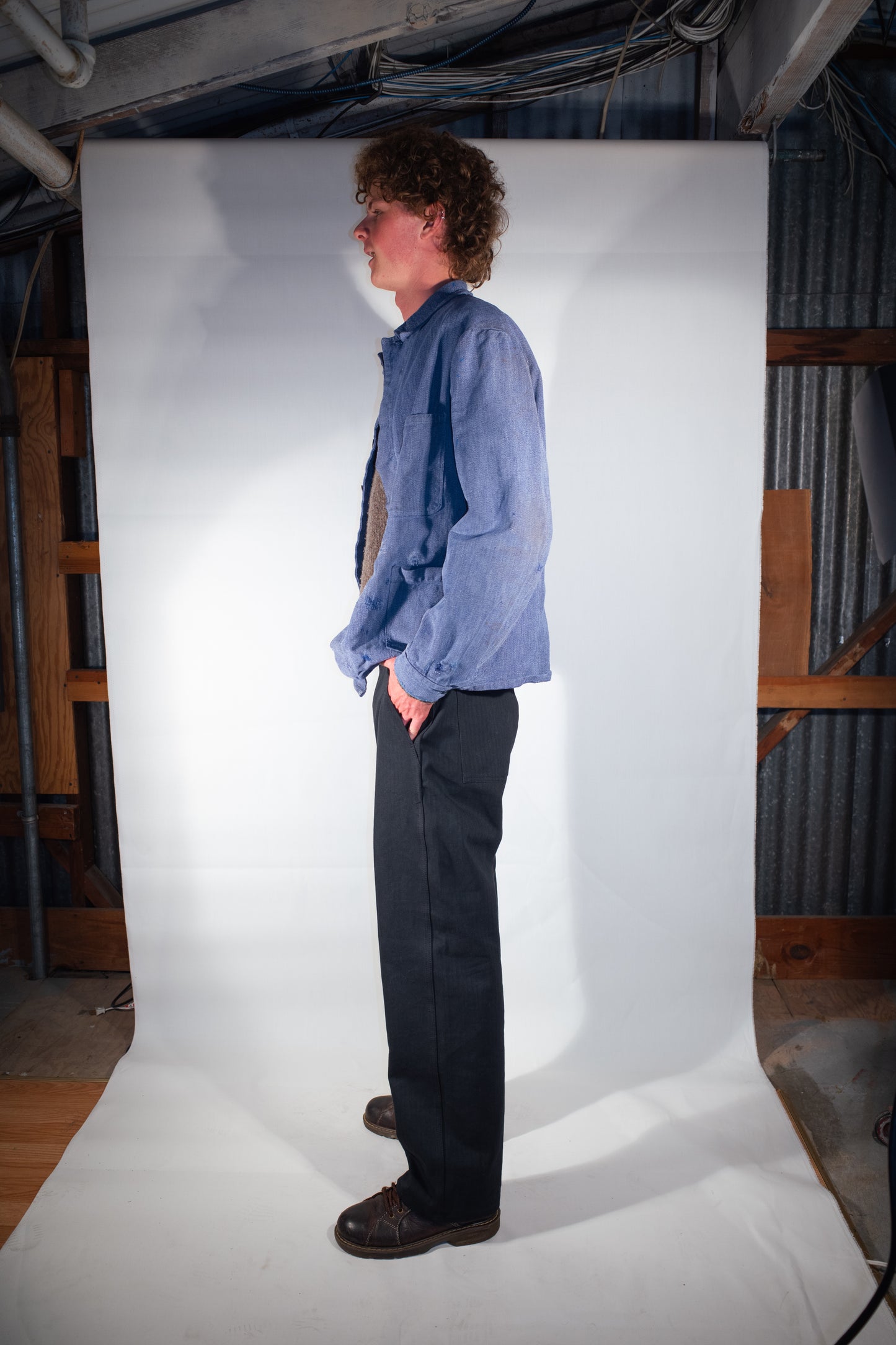 Black HBT Deck Pants