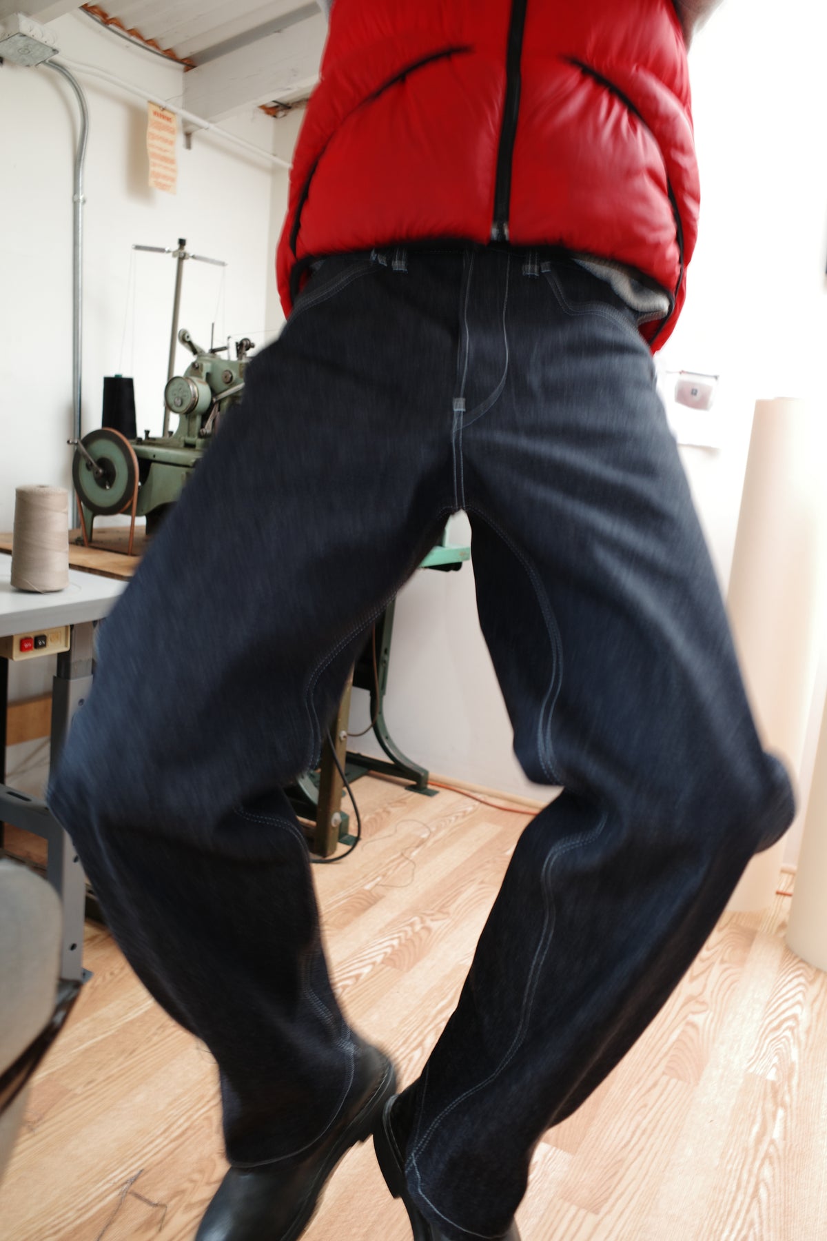 japanese selvedge denim 5-pocket pants